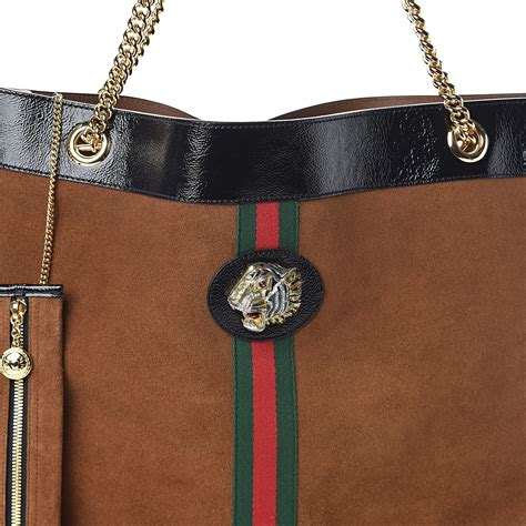 gucci rajah tote brown